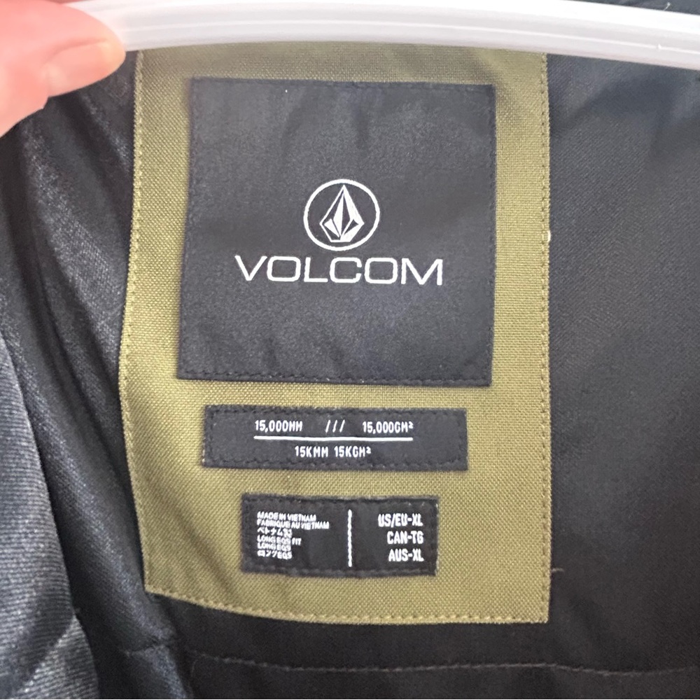 Women's Olive Green Volcom Snowboard Jacket - image 3